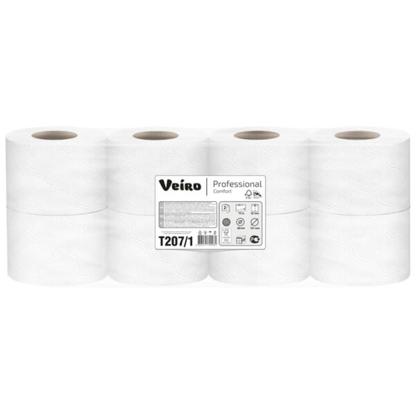 Туалетная бумага Veiro Professional Comfort 2сл бел. 25м 8р/6пач