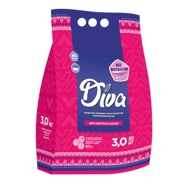 СМС порошкообразное для цветного белья "Diva" 3 кг; 21005