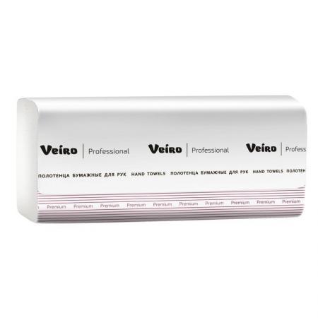 Полотенца бумажные 2сл,белые,Veiro Professional Lite 20пач/200лст