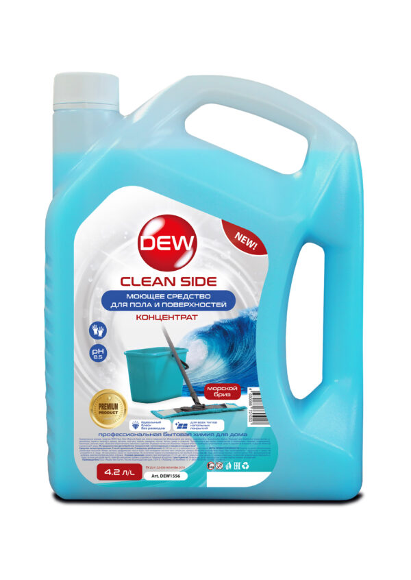 Универсальное моющее средство DEW Clean Cide для пола и поверхностей Голубой 2,8л