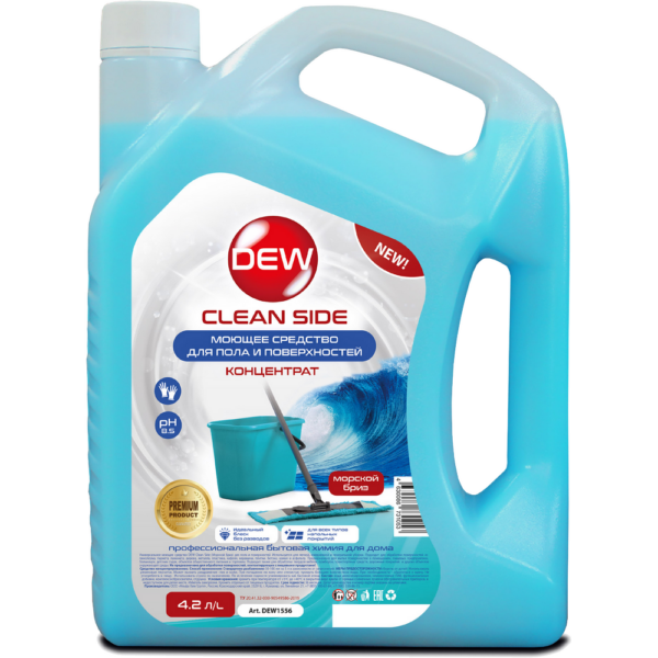 Универсальное моющее средство DEW Clean Cide для пола и поверхностей Голубой 4,2л