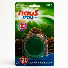 Haus Frau: Чистящее средство таблетка для сливного бачка  "Хвоя" 1х50 г (1 шт)